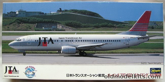 Hasegawa 1/200 Boeing 737-400 JTA - Japan TransOcean Air, LL17 plastic model kit